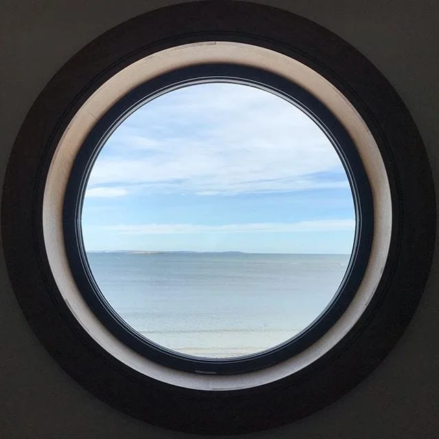 Is this a painting or the view from the master shower? #thewaylifeshouldbe #oceanview #maine #enjoytheview #realestate #interiordecorating #heartenhome